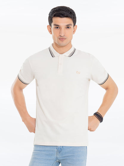 Men's Oatmeal Polo Shirt