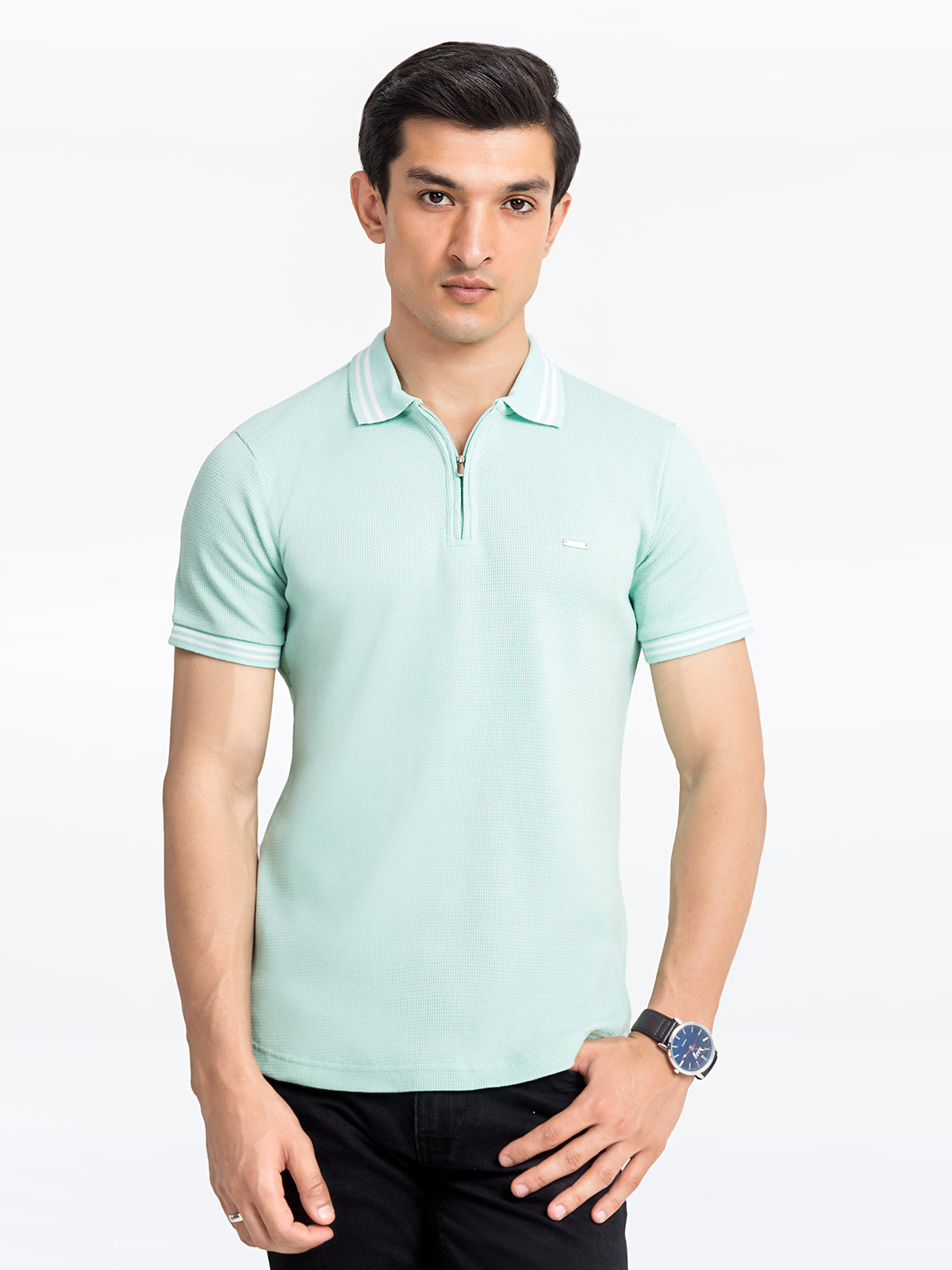 Men's Mint Green Polo Shirt