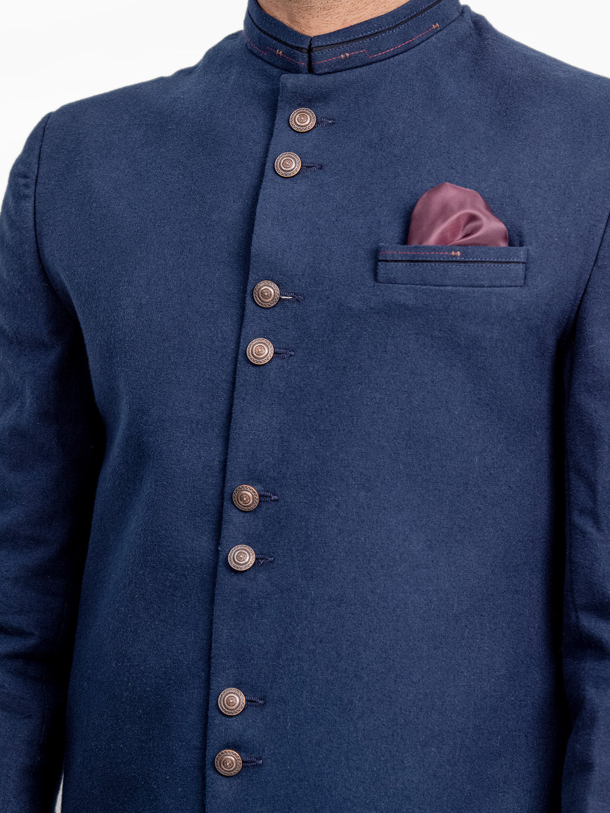 Men's Dark Navy Sherwani