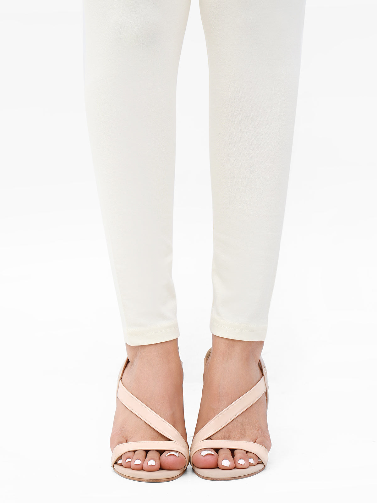 Women's Cream Basic Tight