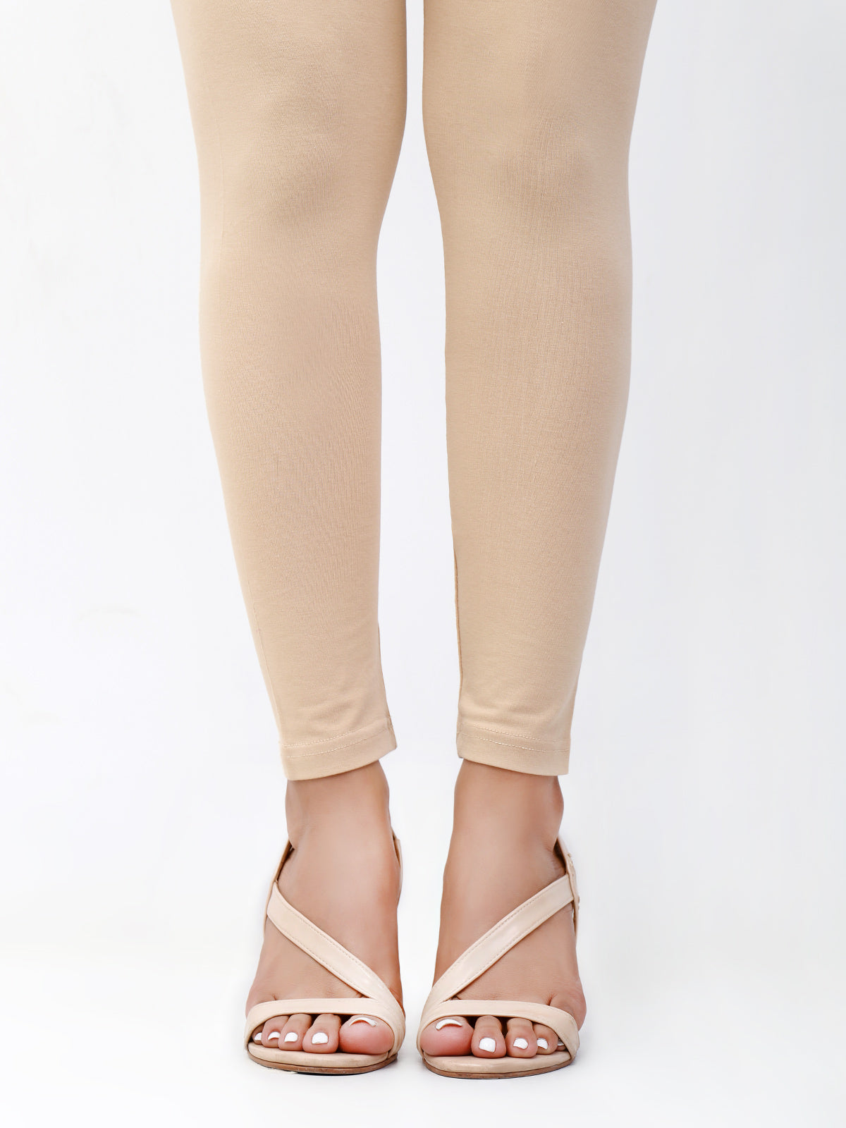 Women's Beige Basic Tight