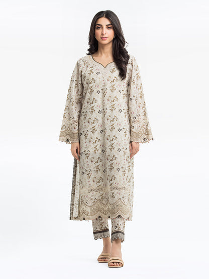 Pret 3Pc Embroidered Lawn Slub Suit