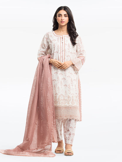 Pret 3Pc Embroidered Lawn Suit