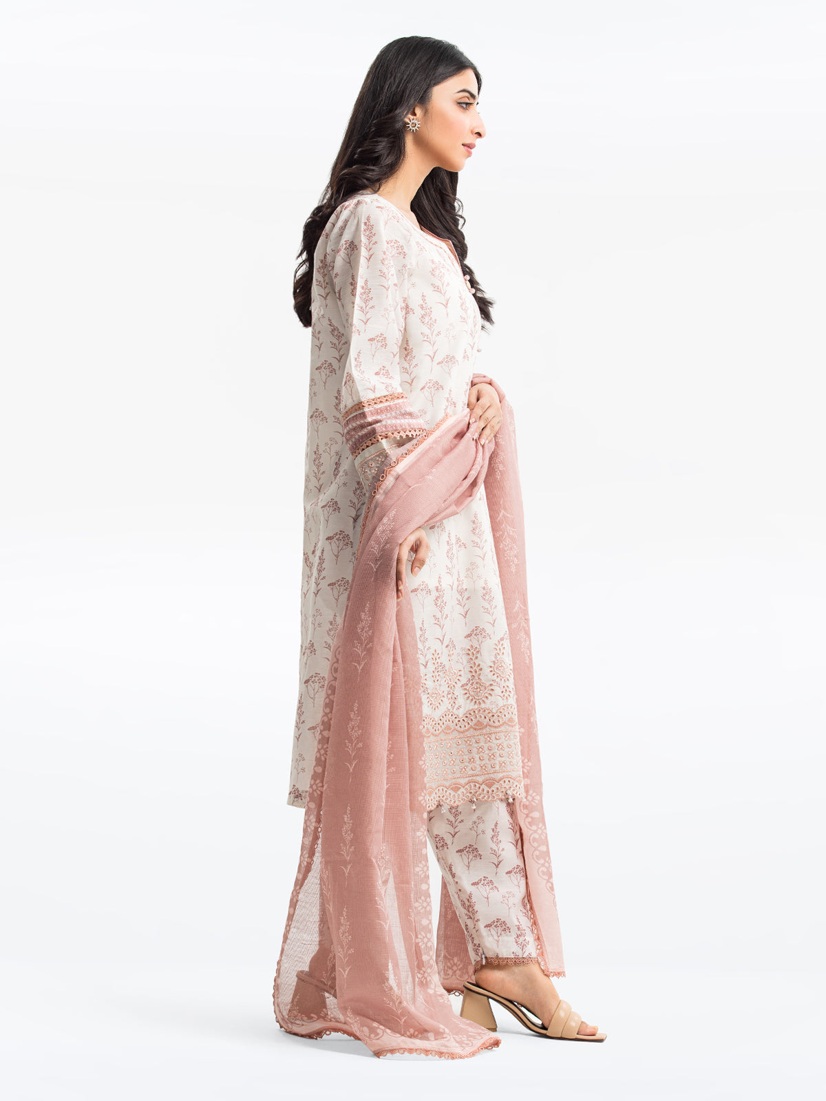 Pret 3Pc Embroidered Lawn Suit