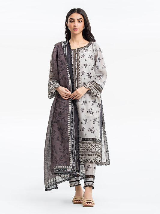 Pret 3Pc Embroidered Lawn Suit