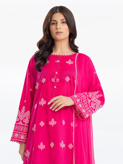 Pret 3Pc Embroidered Cambric Suit