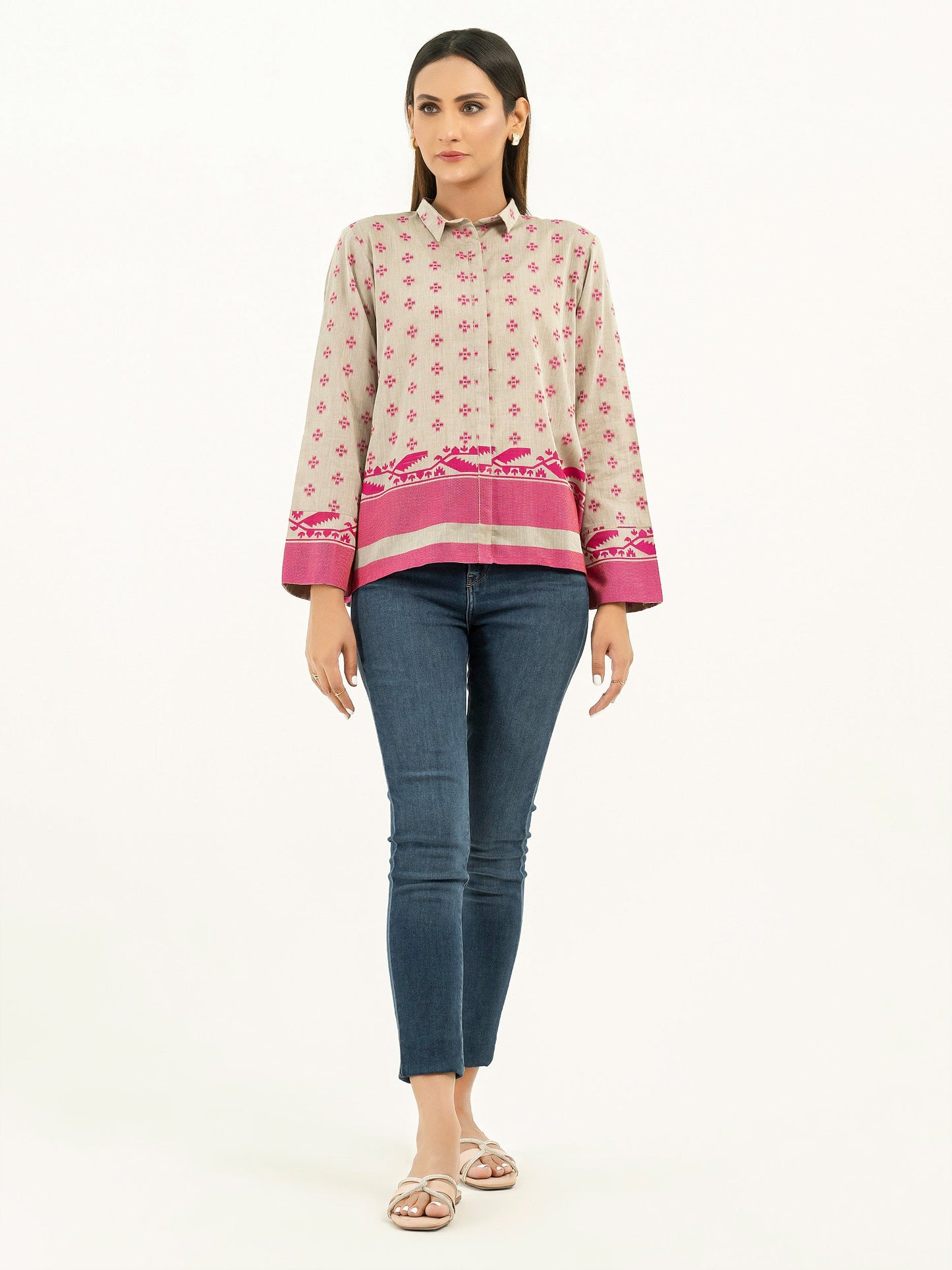 Printed Jacquard-Top