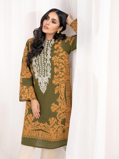 Khaddar Shirt-Embroidered (Unstitched)