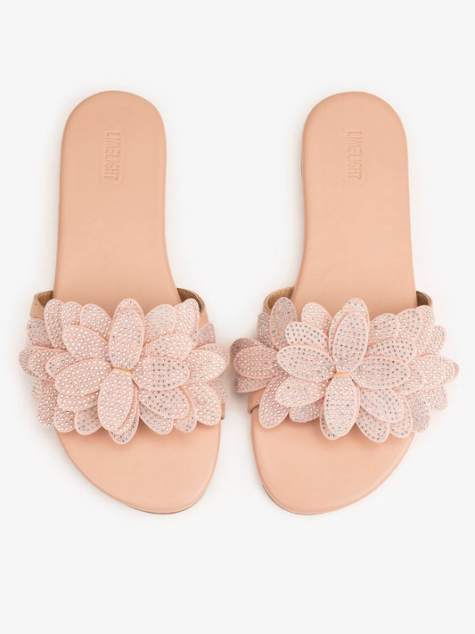 Embellished Floral Flats