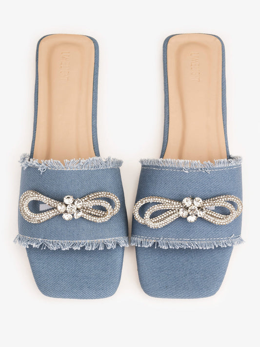 Embellished Bow Flats