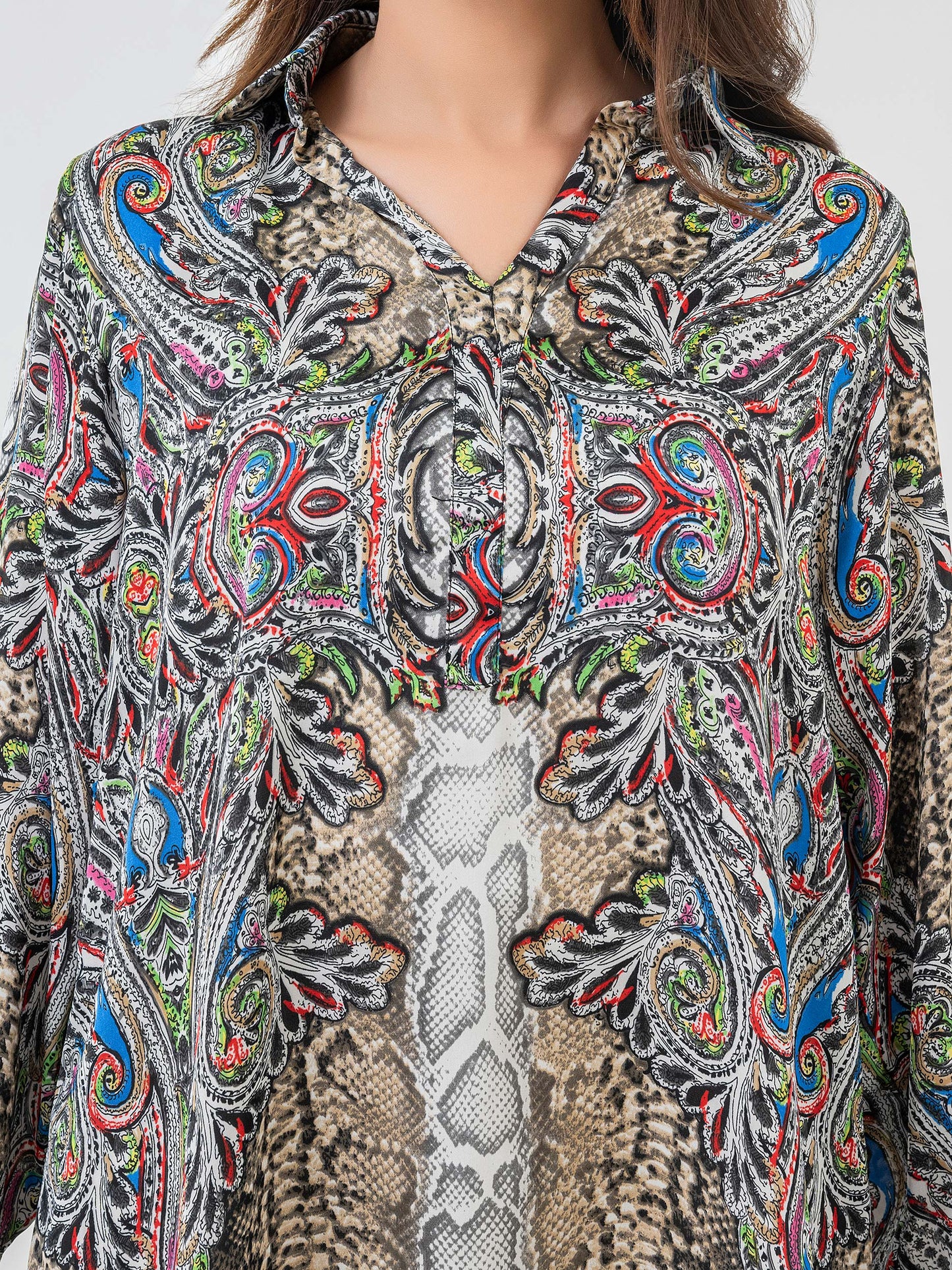 Printed Silk Top