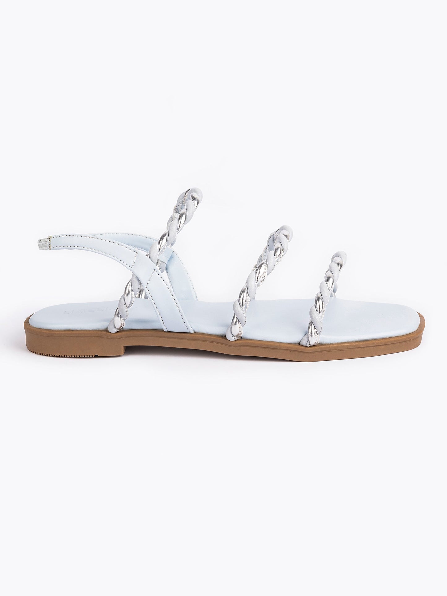 Twisted Tri-Strap Sandals