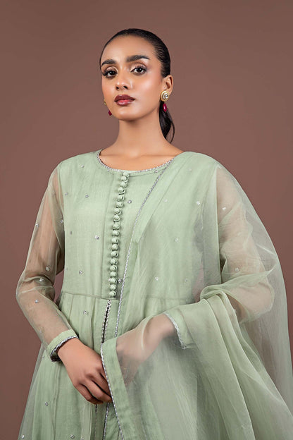 2 Piece Dyed Organza Suit