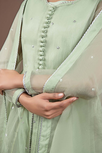 2 Piece Dyed Organza Suit