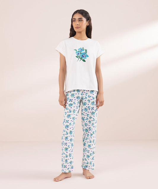 PRINTED COTTON PJ SET