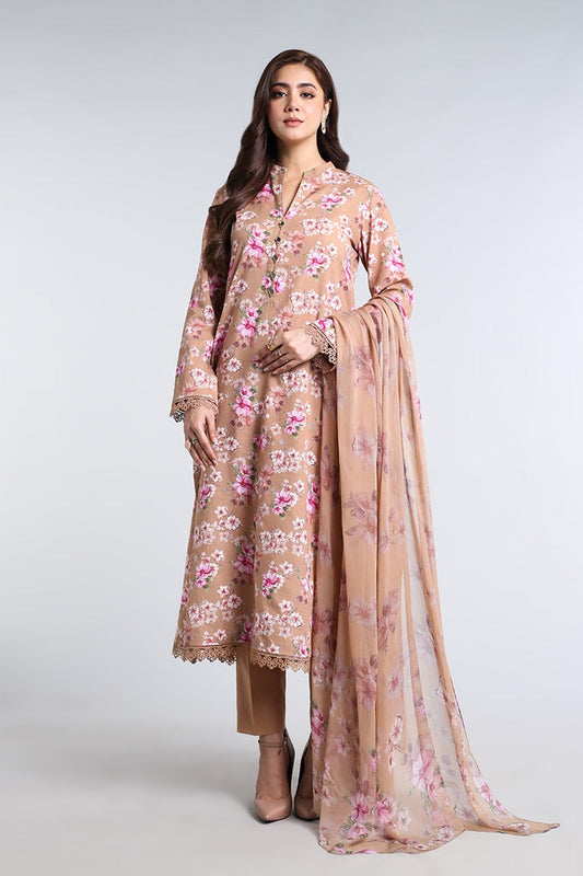 Unstitched Printed 3-Pieces Khaddar