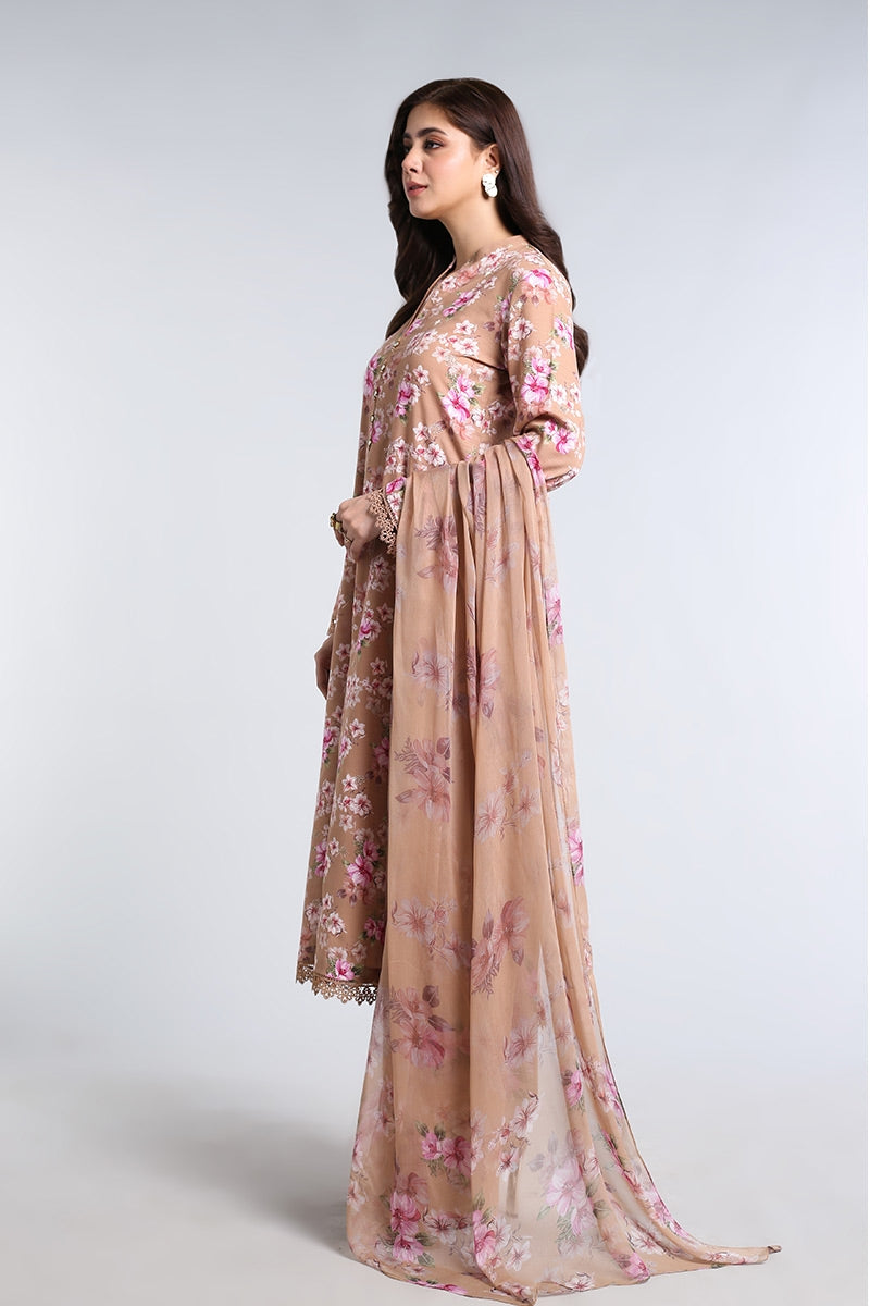 Unstitched Printed 3-Pieces Khaddar