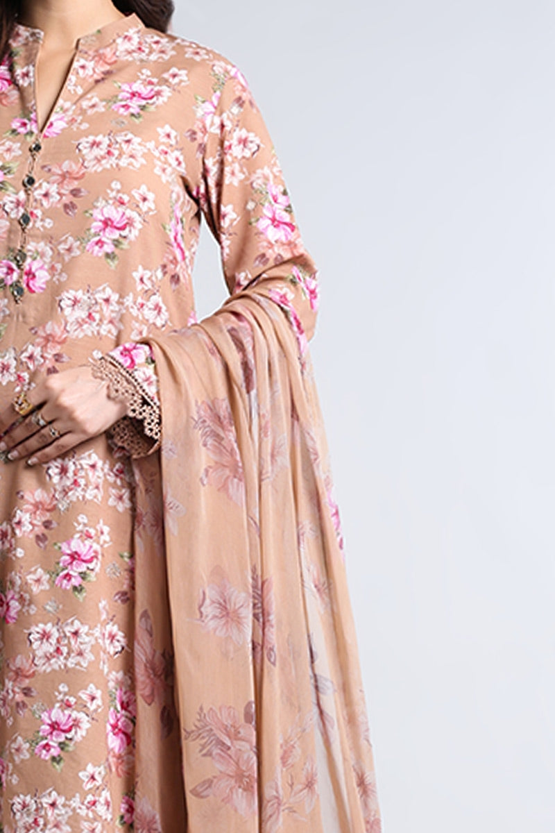 Unstitched Printed 3-Pieces Khaddar