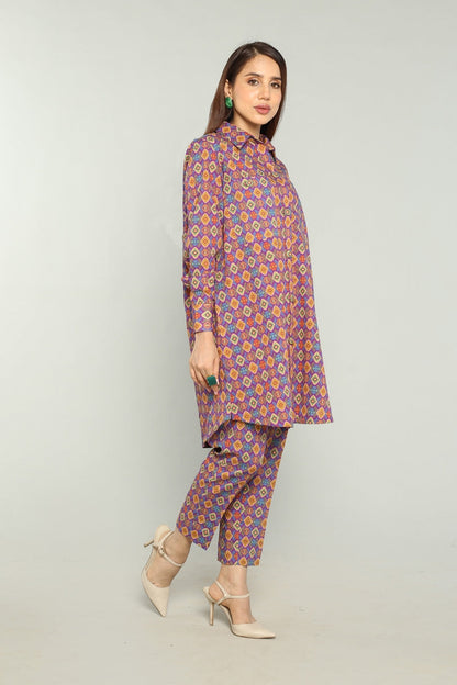 Unstitched Printed 3-Pieces  Khaddar